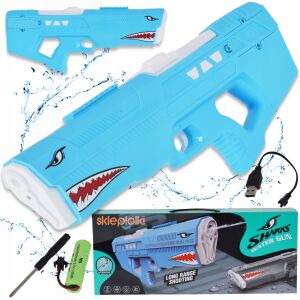 ELEKTROMOS VÍZIPISZTOLY GYERMEKEK SZÁMÁRA USB-TÖLTÉS AUTOMATIKUS 145386598 - Vízipisztoly