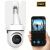 Camera de supraveghere tip bec, cu 3 brate de lumina LED, FULL HD, conectivitate WiFi, viziune nocturna cu LED, detectare miscare si alerte, alb 145166472