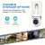 Camera de supraveghere tip bec, cu 3 brate de lumina LED, FULL HD, conectivitate WiFi, viziune nocturna cu LED, detectare miscare si alerte, alb 145166472