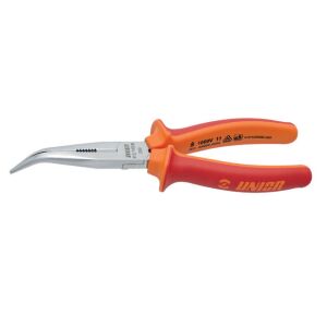 Szczypce 512/1VDEBI z wygiętymi, półokrągłymi końcówkami i izolowanym ostrzem tnącym 1000 V, dł. 170 mm - 610438 145168599 - Szczypce