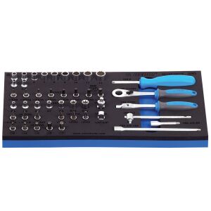 964/5S12SOS Комплект вложки и аксесоари 1/4'' в SOS режим / 45 броя - 621185 145168643 - Сортер за инструменти и части, Набор от инструменти, Стълба и изпълнител, Индустриална система от рафтове и Батерия и зарядно устройство за инструменти