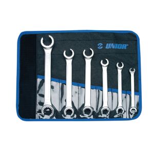 Set de chei inelare dublu decupate in husa 6 PIESE 145168677 - Unelte de mână