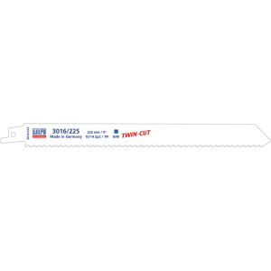 3016/225 Twin Cut Panza Bi-Metal pentru fierastrau sabie pentru lemn cu cuie si metal / 5 bucati, DIM 225 x 19 x 0.9 mm 145168692 - Construcții și renovări