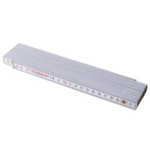 73-as blokk W Bükkfa méteráru 3 m műanyag illesztésekkel és látható acélszegecsekkel, fehér színben 3 m 145168816 - Mérőeszköz