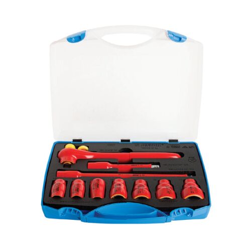 190VDE6P10 Set capete chei tubulare izolate la 1000 V in cutie de plastic 13 - 27 / 10 piese - 621646 145169522