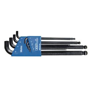 Satz langer Sechskant-Steckschlüssel mit Kugelkopf, Stubby-Ausführung im Kunststoffhalter 145169627 - Innensechskantschlüssel