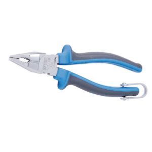 Kombinerki 405/1BI-H z rękojeścią dwumateriałową i karabińczykiem, dł. 160 - 626958 145169828 - Szczypce