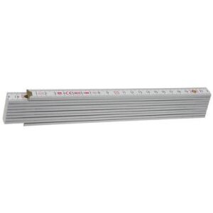 72-es blokk W Bükkfa méteráru 2 m műanyag illesztésekkel és látható acélszegecsekkel, fehér színben 2 m 145169855 - Mérőeszköz