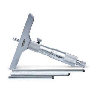 3240 Micrometru mecanic de adancime, cu talpa, scala 0-150 mm, Extensii 6 PCS - 3240-150 145169887 - Manometre de împingere