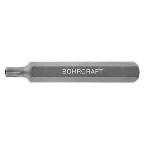 TORX® profilbit furattal (biztosítócsaphoz), hatszögletű szár, 10 mm, C10 alak, TR55 145170150 - Bohrcraft