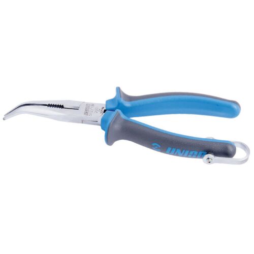 Szczypce 512/1BI-H z wygiętymi, półokrągłymi końcówkami i bocznym cięciem, z karabińczykiem, dł. 170 - 626962