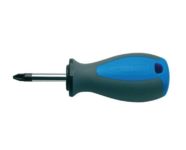 628TBI Surubelnita profil Pozidrive (PZ) varianta Stubby, maner trimaterial TBI, cromata, DIM PZ 1x25 - 612837