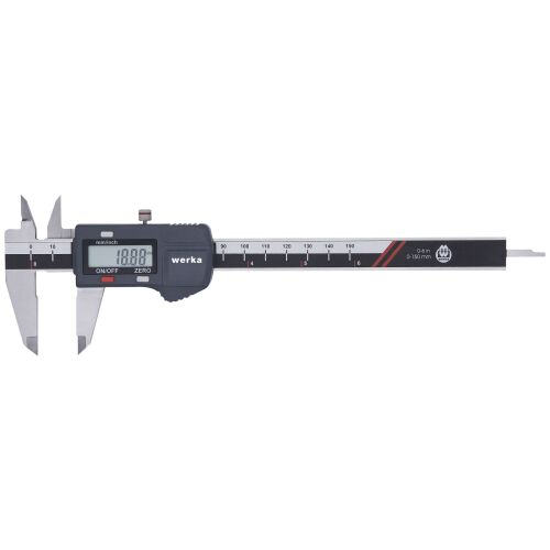 Digitaler Außenölmessschieber, mit Tiefenmessstäben, Skala 0 – 150 / 0 – 6” 145170831