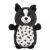 Squishmallows HugMees: Monty, čierno-biely bodkovaný Border Collie - 25 cm 145170966