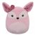 Squishmallows Miracle vulpe roz de pluș, animal umplut drăguț cu fundă, 30cm