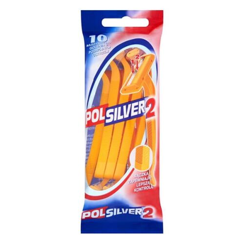 POLSILVER 2 Kétpengés borotvák, 1 csomag - 10 darab