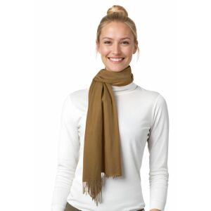 Fular dama uni 24, 180x70cm, bej inchis 145171518 - Accesorii pentru femei