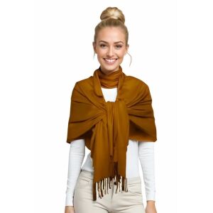 Esarfa tip sal din casmir, maro 145171706 - Accesorii pentru femei