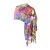 Fular tip esarfa pictata 1 , Dacali, casmir, 14 rosu/ albastru 145172652