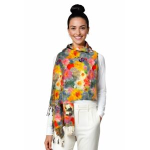 Fular casmir dama F, Dacali, multicolor, 180 x 70 cm 145172658 - Accesorii pentru femei