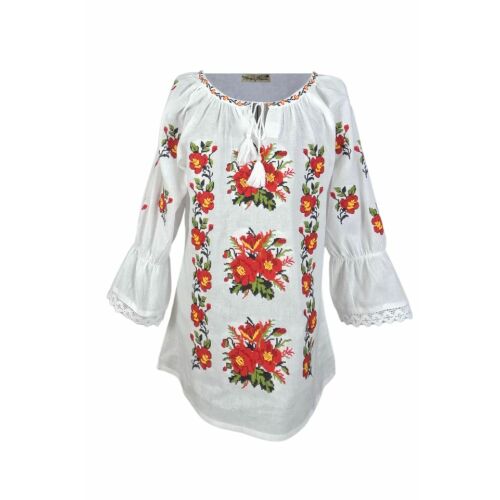 Női blúz típus ie 024, elefántcsont/sárga , méret 2XL 168609262 