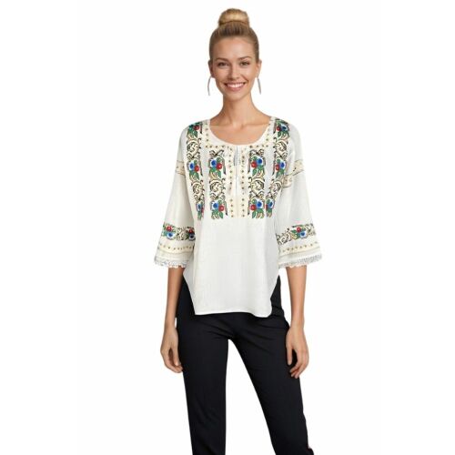 Női blúz RS25 fehér/sárga , XL méret 168646808 - Divat és öltözködés