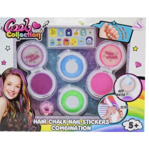 Hajszínező és körömmatrica készlet - 26 db-os 145174563