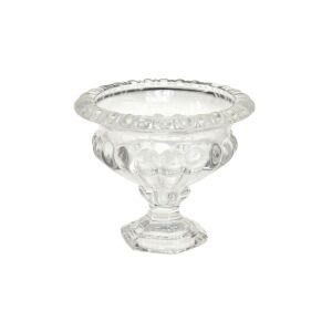 Üvegtál talapzaton 13cm