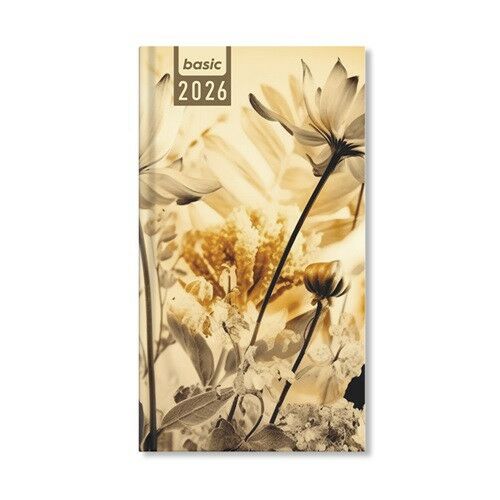 Határidőnapló Period Basic Zsebnaptár álló Wildflowers papír 2026 145176388