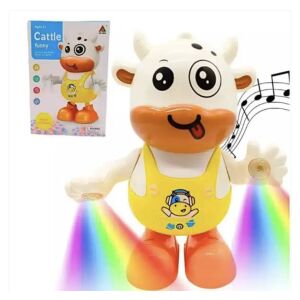 Vicces, Interaktív szórakoztató éneklő, világító és táncoló tehén gyerekeknek 