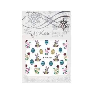 Öntapadós matrica húsvéti BLE-1049D 145755867 - Körömmatrica