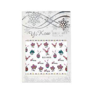 Öntapadós matrica húsvéti BLE-1052D 145178833 - Körömmatrica