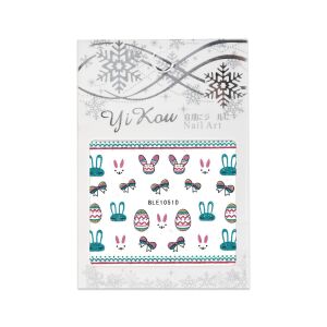 Öntapadós matrica húsvéti BLE-1051D 145756966 - Körömmatrica