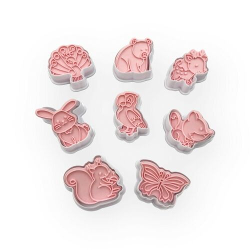 Nyomda kiszúró szett, kisállatok, műanyag, 8 db 145180315