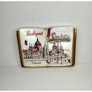 Budapest emlékkönyv – kerámia hűtőmágnes 145181121 - Hűtőmágnes
