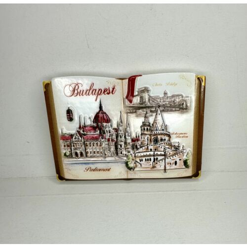 Budapest emlékkönyv – kerámia hűtőmágnes 145181121