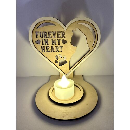 Forever in My Heart – Cica emlék mécsestartó 145181307