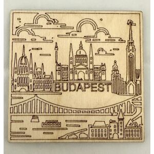 Budapest Hűtőmágnes Gravírozott 145181402 - Hűtőmágnes