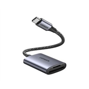 UGREEN 2 az 1-ben USB 3.0 USB-C SD80888 Kártya kártyaolvasó 0,15m, fekete 145181502 - USB kártyaolvasó