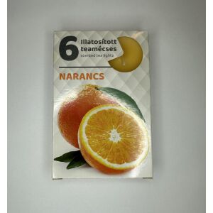 Napfényes Hangulat – Narancs illatú teamécses (6 db) 145182658 - Mécses