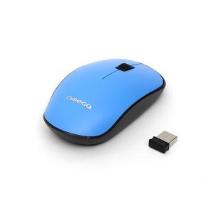 OMEGA Egér, Wireless, vezeték nélküli, 2,4 GHz, 1200 DPI, kék 145183045 - Omega