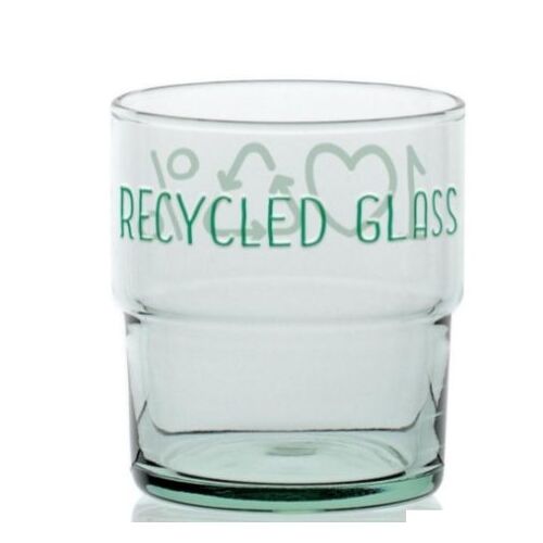 Cerve Green pohárszett – 3 db, 300 ml, újrahasznosított üveg, RECYCLED GLASS dizájnnal Recycled 145184799