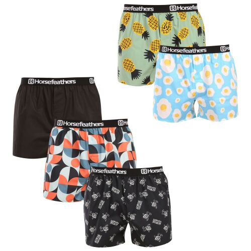 5PACK Férfi bő szárú boxeralsók Horsefeathers Frazier Bundle 3 (AM287C) XXL 145186635