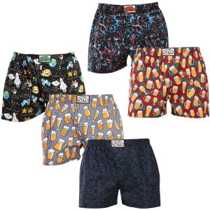 5PACK férfi bő szárú boxeralsók Styx art klasszikus gumipánt többszínű (5A1378145) L 145189764 - Férfiaknak