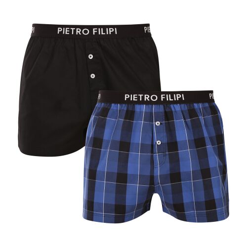 2PACK férfi bő szárú boxeralsó Pietro Filipi tarka (2PGV7) 4XL 145190035