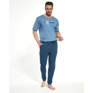 Kék Cornette férfi pizsama (462/206) L 145190368 - Cornette