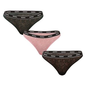 3PACK női tanga HUGO többszínű (50535265 962) L 145191324 - Női ruházat