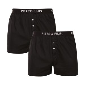 2PACK férfi bő szárú boxeralsók Pietro Filipi fekete (2PGC1) XL 145191634 - Pietro Filipi
