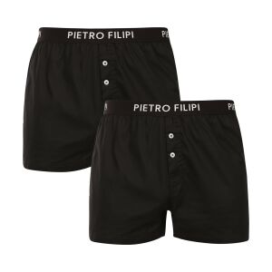 2PACK férfi bő szárú boxeralsók Pietro Filipi fekete (2PGC1) L 145191666 - Pietro Filipi