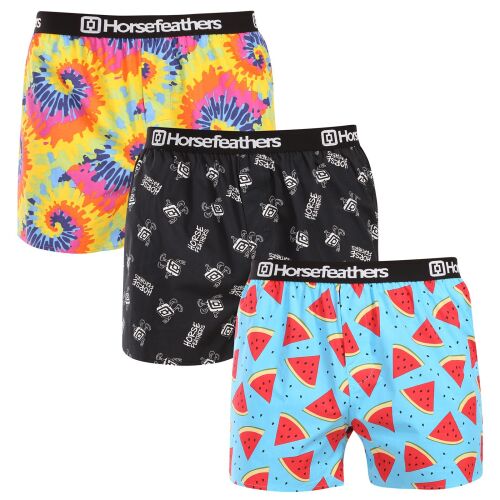 3PACK férfi rövidnadrágHorsefeathers Frazier csomag 8 (AM096K) L
